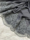 Autumn Bloom Lace Chiffon - Shawl