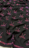 Delicate Mini Bow Jaal Chiffon - Chaddar