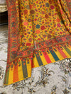 Multi Flowery Weaved Kaani - Shawl
