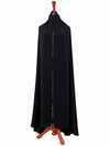 Black Plain Korean Chiffon Irani - Chaddar