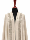 Beige Scalloped Beauty Chiffon - Shawl