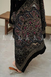 Noir Bloom Velvet Shawl - image 3