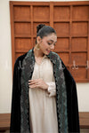 Scalloped Crystal Velvet Shawl - image 3