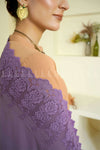 Feather Feel Cutwork Shawl