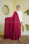 Red Plain Korean Chiffon - Chaddar