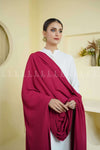 Red Plain Korean Chiffon - Chaddar