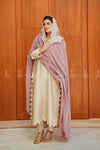 Multi Cutdana Applique Chiffon - Shawl