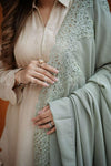 Noor-e-Sage Lace Chiffon - Shawl