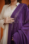 Scallops Graphy Chiffon - Shawl