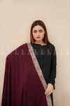 Leopard Tints Embellished Chiffon - Chaddar