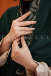 Combo Waves Front Stone Chiffon - Chaddar