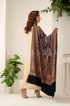 Sozni Opulence Contrast Jama - Shawl