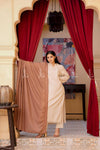 أسلوب Applique Beauty - بني غامق