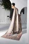 Moonlight Floral Silk Kaani - Shawl
