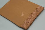 The Stylish Embroidered Beauty - Peachy Brown