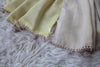 The Chic Reversible Swiss Lawn Stole - Lemon-Beige