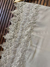 Whispering Rose Lace Chiffon - Shawl