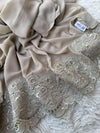 Blush Gulaab Lace Chiffon - Shawl