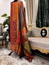Intricate weaving patterns - Silk Suit