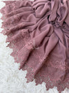 Whispering Rose Lace Chiffon - Shawl