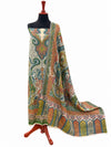 Mughal Style Neckline Printed - Suit