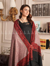 Tarseel – Sozni Heritage Shawl with Contrast Edge