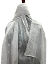 Graceful Chikankari Jaal Lawn - Chaddar