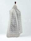 Snowy white Jaal Lawn - Chaddar