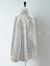 Snowy white Jaal Lawn - Chaddar