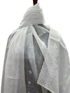 Graceful Chikankari Jaal Lawn - Chaddar