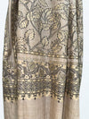 Kundan Weaved Leafy Jaal - Shawl