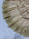 Multi Cutdana Applique Chiffon - Shawl