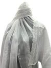 Snowy white Jaal Lawn - Chaddar