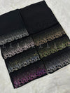 Flowery Waves Front Stone Chiffon - Chaddar