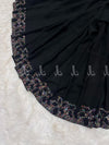 Multi Glowy Flower Bail Chiffon - Chaddar