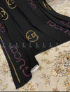Logo Along Name Chiffon - Chaddar