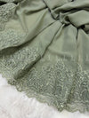 Autumn Bloom Lace Chiffon - Shawl