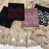 Broad Border Applique Chiffon - Chaddar
