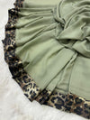 Leopard Grace Embellished Chiffon - Chaddar