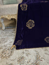 Rose Stone Jaal Pattern Velvet Shawl - image 2