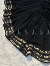 Leopard Stripes Studed Chiffon - Chaddar by Shawls by Aima