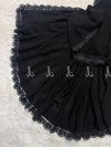 flower Bail Hem All around Chiffon - Chaddar