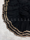 Leopard Stripes Studed Chiffon - Chaddar
