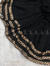 Leopard Stripes Studed Chiffon - Chaddar