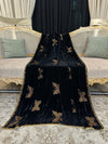 Lux Butterfly Jaal Pattern Velvet Shawl