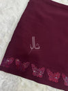 Dazzling Front Butterfly Chiffon - Chaddar