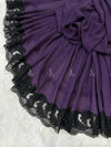 Cross Stitch Applique Chiffon - Shawl