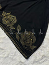Heavy Gulaab Stone Border - Chaddar by Shawls by Aima