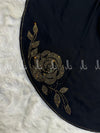 Heavy Gulaab Stone Border - Chaddar by Shawls by Aima