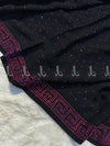 Sparkling Stars Spray Along Border - Chaddar by Shawls by Aima